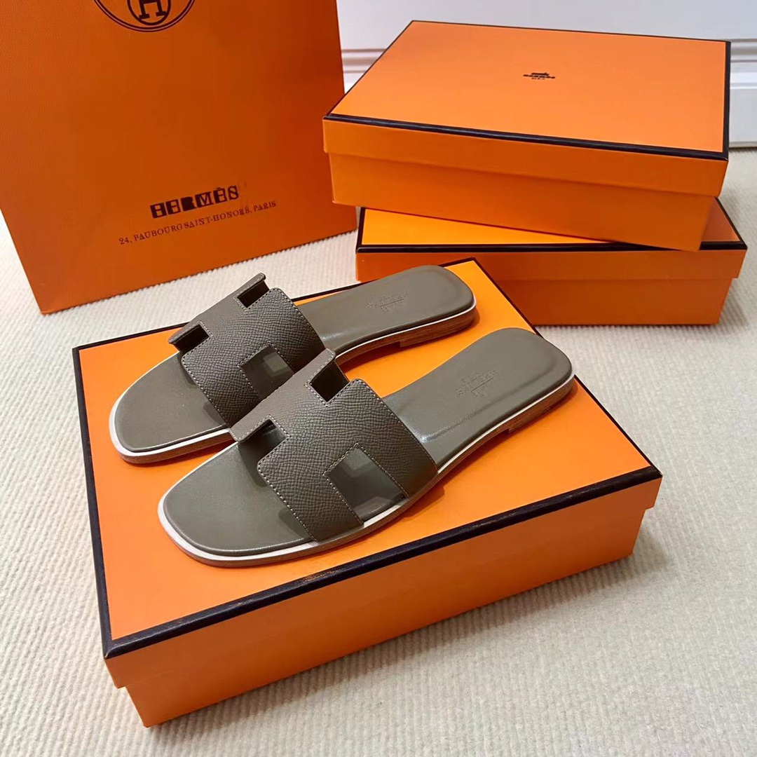 에르메스 올수공 오란 슬리퍼 샌들 앱송 42